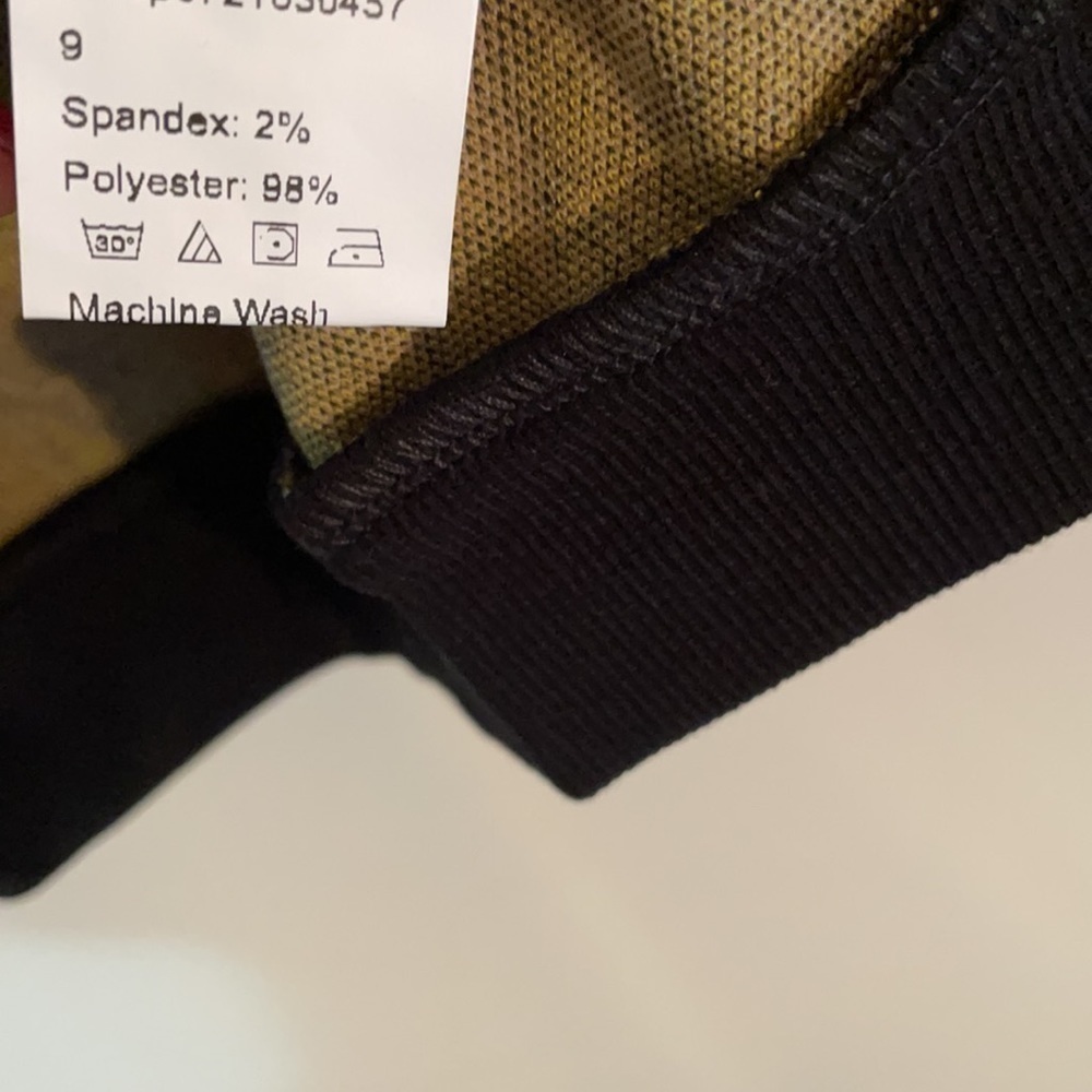 Yellow And Black Diamond Pattern Top - Picture 12 of 14